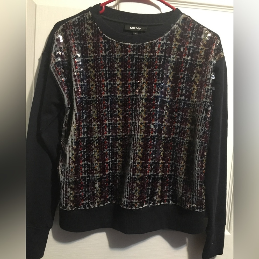 Woman’s DKNY Sequin sweatshirt.